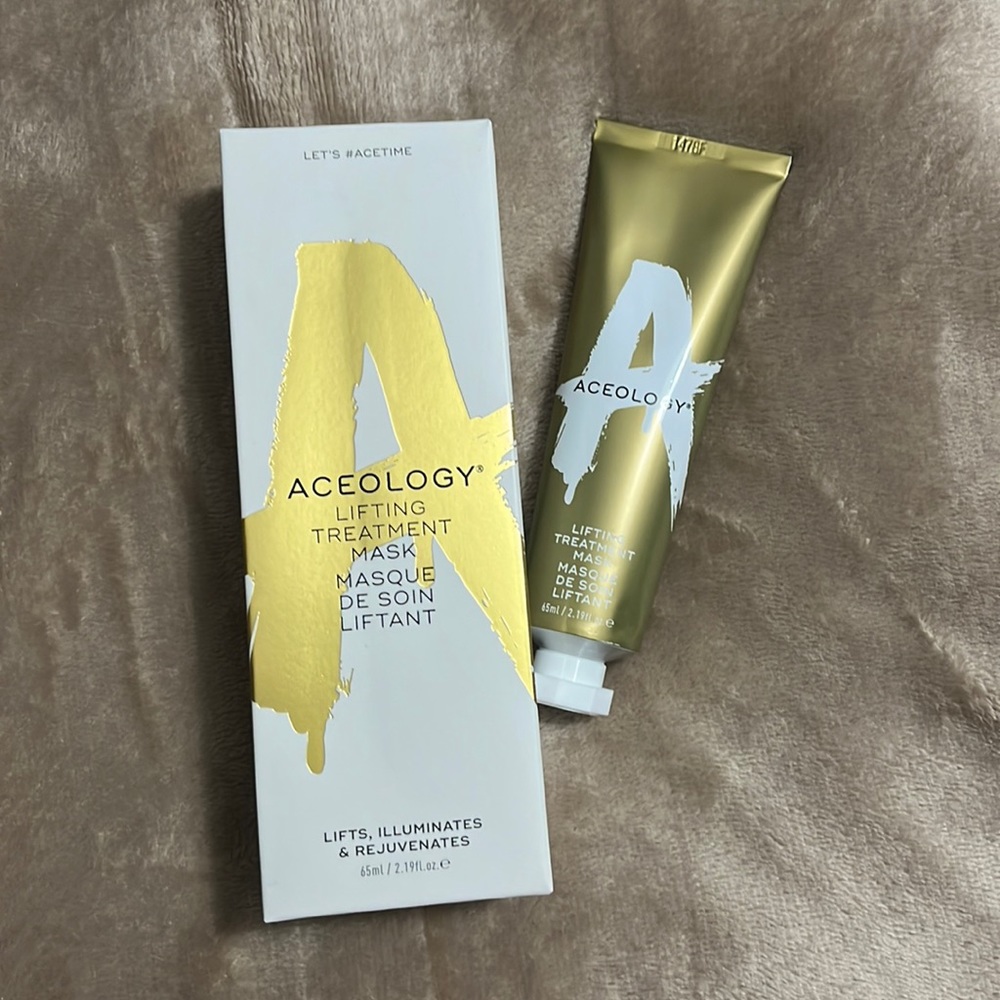 NIB ACEOLOGY Lifting Treatment Peel Gold Face Mask, Brighten & Renew complexion